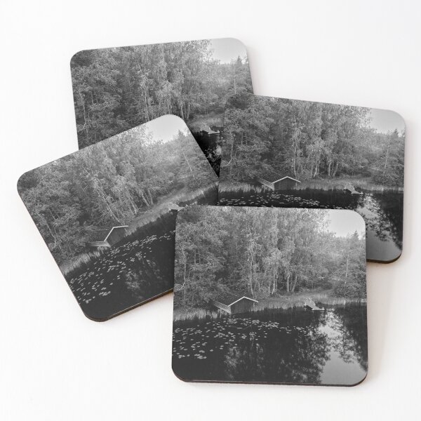 Item preview, End of the summer by the boathouse bw designed and sold by Jouko Lehto Photography.