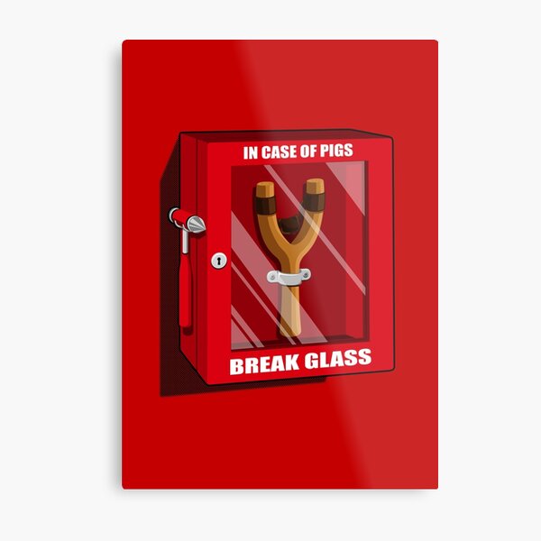 In case of pigs Metal Print
