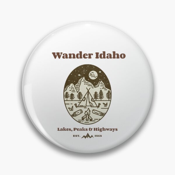 Item preview, Camping and wandering the state of Idaho ID017 designed and sold by R-Marc-Designs.