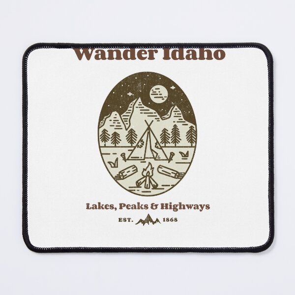 Item preview, Camping and wandering the state of Idaho ID017 designed and sold by R-Marc-Designs.