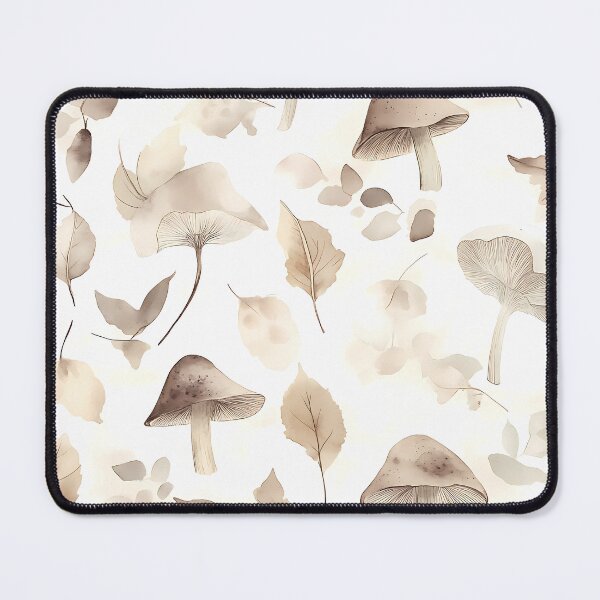 Item preview, AUTUMN LEAVES AND MUSHROOMS nice simple vintage autumn pattern art design designed and sold by Jt41.