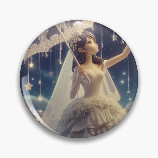 Item preview, Enchanting Starry Princess with Umbrella – Mystical Celestial Design" designed and sold by choder61.