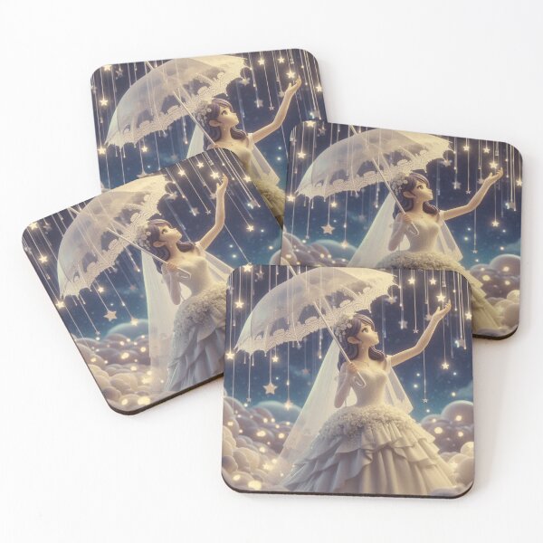 Item preview, Enchanting Starry Princess with Umbrella – Mystical Celestial Design" designed and sold by choder61.