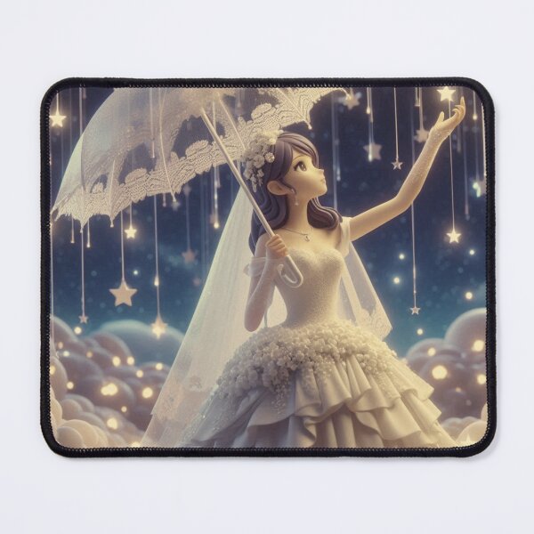 Item preview, Enchanting Starry Princess with Umbrella – Mystical Celestial Design" designed and sold by choder61.