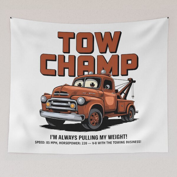Item preview, Tow champ truck designed and sold by ArtbySameer.