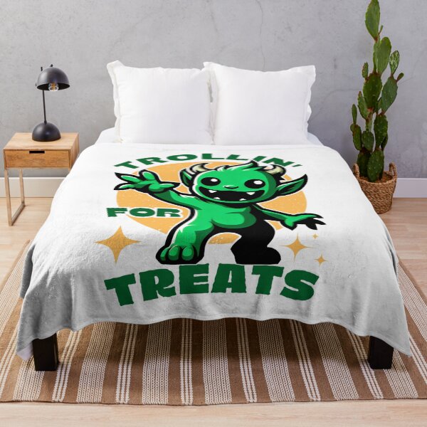 Item preview, Trollin' For Treats: A Goblin's Green Gleam designed and sold by SplashTastic.