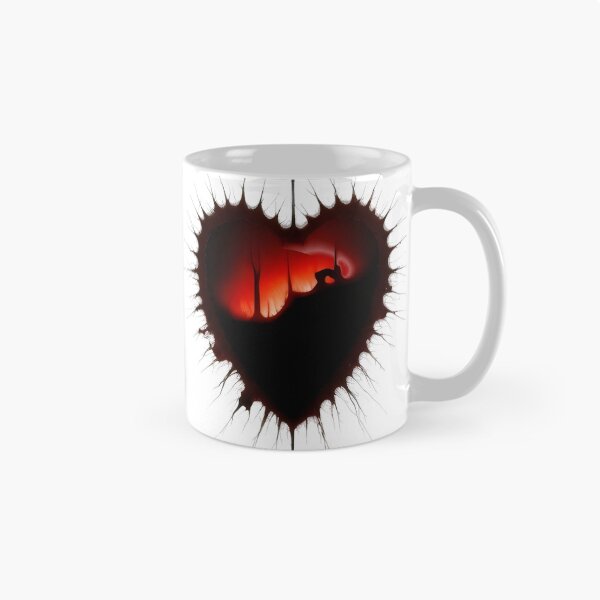 Item preview, Dark Heart with Fiery Red Glow and Mysterious Silhouette Art Design designed and sold by Prime-Studio.