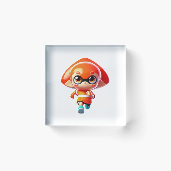 Item preview, Adorable Running Cartoon Squid Character designed and sold by Little Care Studio.