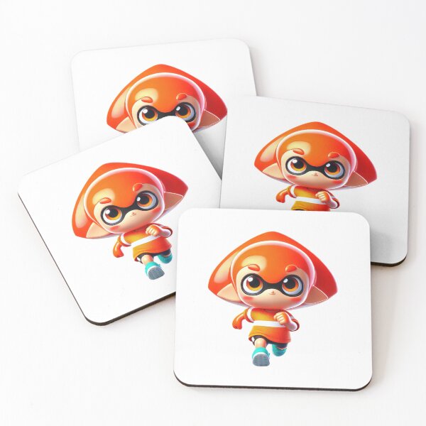 Item preview, Adorable Running Cartoon Squid Character designed and sold by Little Care Studio.