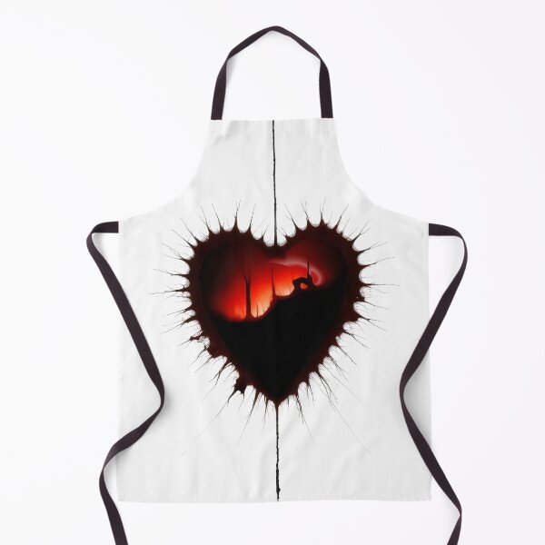 Item preview, Dark Heart with Fiery Red Glow and Mysterious Silhouette Art Design designed and sold by Prime-Studio.
