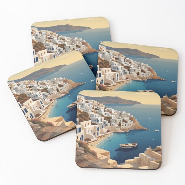 Item preview, 112 Cyclades Islands, Greece Poster Design designed and sold by Alexis Art Collection.