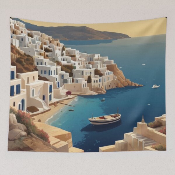 Item preview, 112 Cyclades Islands, Greece Poster Design designed and sold by Alexis Art Collection.