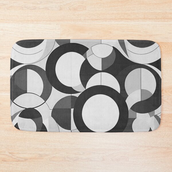 Item preview, Retro Black and White Abstract Bauhaus Design designed and sold by TribalioDesigns.