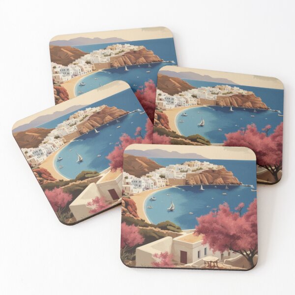 Item preview, 114 Cyclades Islands, Greece Poster Design designed and sold by Alexis Art Collection.