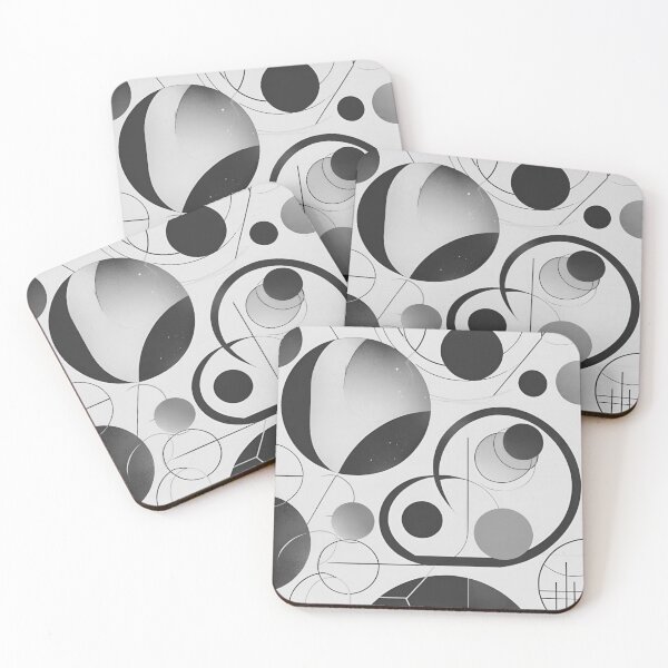 Item preview, Black and White Retro Bauhaus Abstract Design designed and sold by TribalioDesigns.