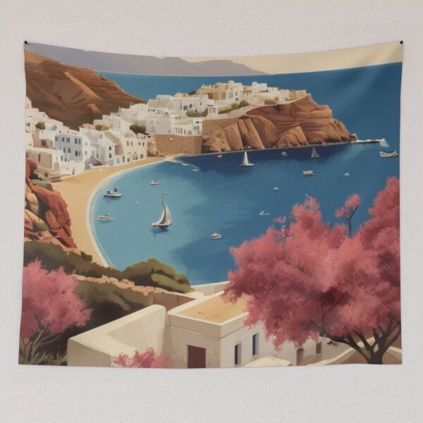 Item preview, 114 Cyclades Islands, Greece Poster Design designed and sold by Alexis Art Collection.