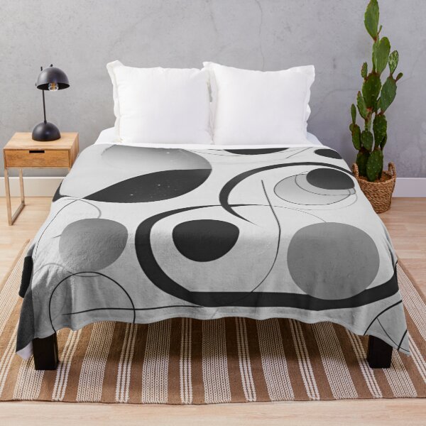 Item preview, Black and White Retro Bauhaus Abstract Design designed and sold by TribalioDesigns.
