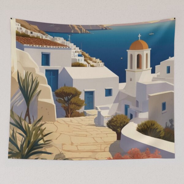 Item preview, 115 Cyclades Islands, Greece Poster Design designed and sold by Alexis Art Collection.