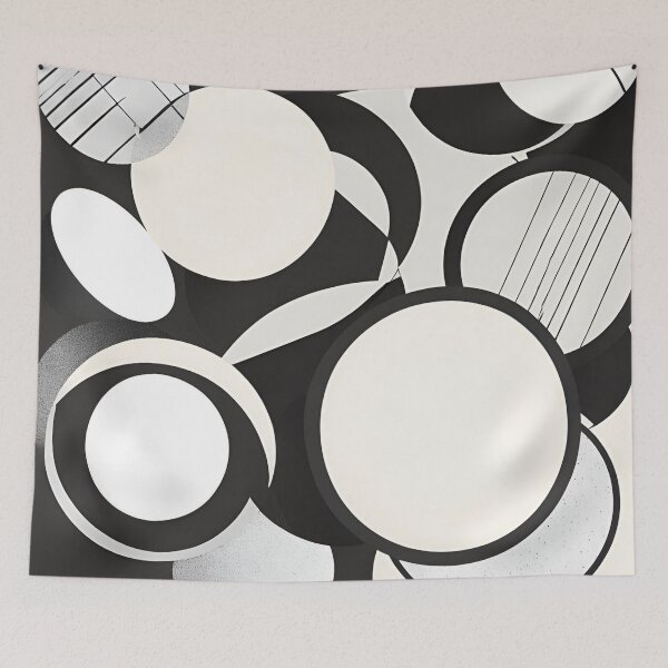 Item preview, Modern Black and White Retro Bauhaus Design designed and sold by TribalioDesigns.