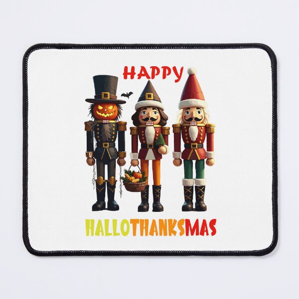 Item preview, Happy HalloThanksMas Nutcracker Trio Holiday Fun designed and sold by AxelBrook.
