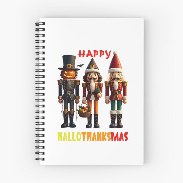 Item preview, Happy HalloThanksMas Nutcracker Trio Holiday Fun designed and sold by AxelBrook.