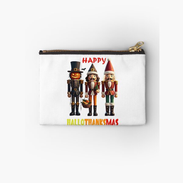 Item preview, Happy HalloThanksMas Nutcracker Trio Holiday Fun designed and sold by AxelBrook.