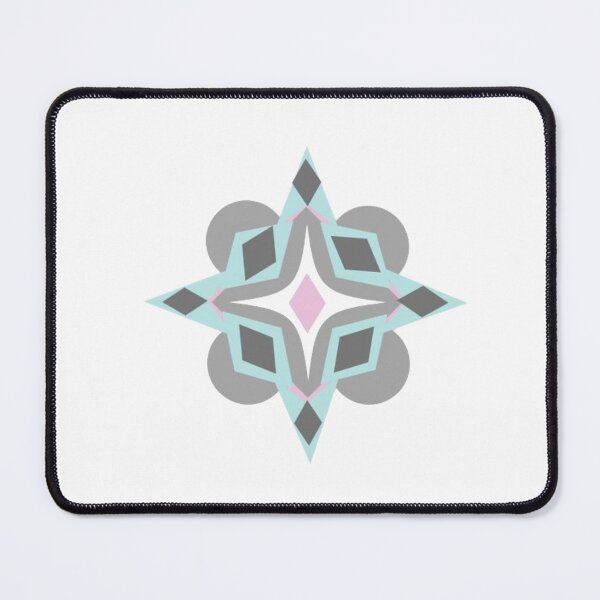 Item preview, Grey Pink Mandala Blue Flower designed and sold by Art Shimmers.