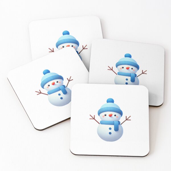 Item preview, Adorable Snowman with Blue Hat and Scarf designed and sold by Little Care Studio.