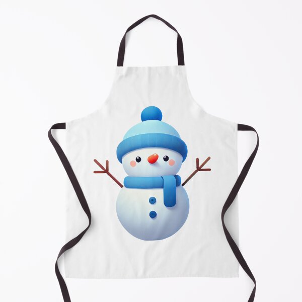 Item preview, Adorable Snowman with Blue Hat and Scarf designed and sold by Little Care Studio.
