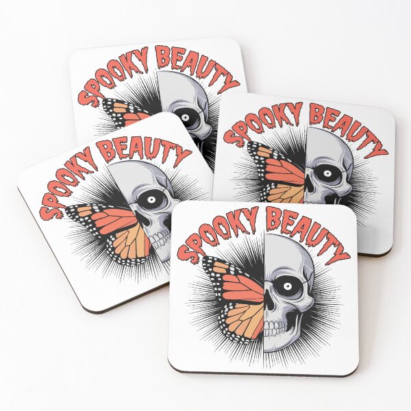 Item preview, Spooky Beauty Skull and Butterfly Halloween designed and sold by Quirky Shirts.