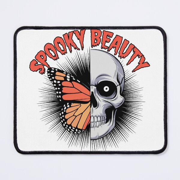 Item preview, Spooky Beauty Skull and Butterfly Halloween designed and sold by Quirky Shirts.