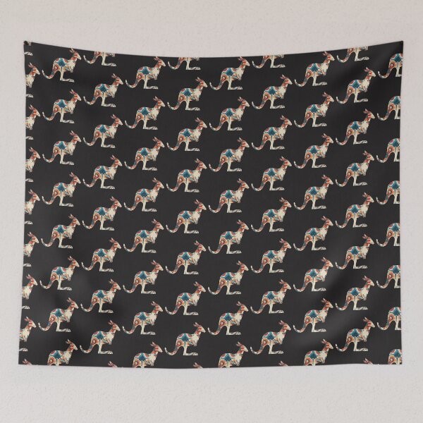 Item preview, Geometric Motif Love Friendship Connection Kangaroo Australia designed and sold by G-M-Designs.