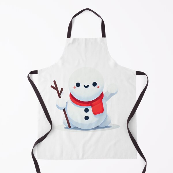 Item preview, Adorable Snowman Waving with Red Scarf designed and sold by Little Care Studio.