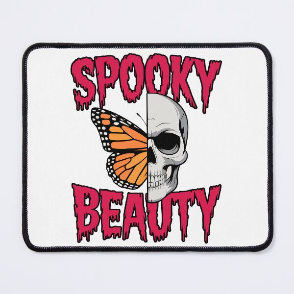 Item preview, Spooky Beauty Skull and Monarch Butterfly Halloween designed and sold by Quirky Shirts.