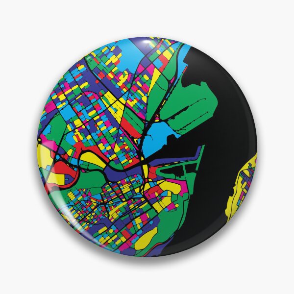 Item preview, Quebec City Canada Map Colorful Travel Art designed and sold by Stadify.