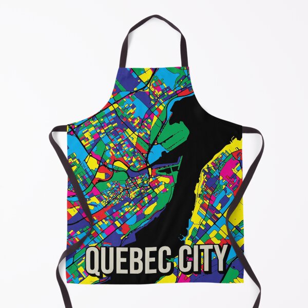 Item preview, Quebec City Canada Map Colorful Travel Art designed and sold by Stadify.