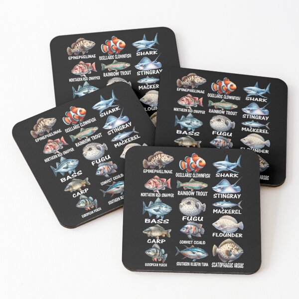 Item preview, Fish Species Types Of Freshwater Fish Fisherman Fishing designed and sold by Dapper-Art.