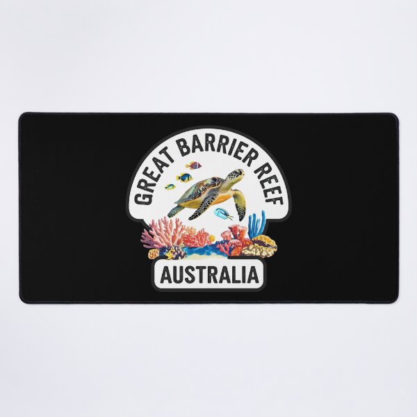 Item preview, Minimal travel sticker – Great Barrier Reef Australia with turtle, fish, corals - Queensland designed and sold by pod24.