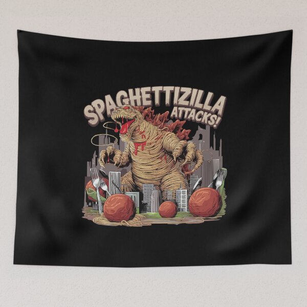 Item preview, Spaghettizilla attacks! designed and sold by gittuska11.