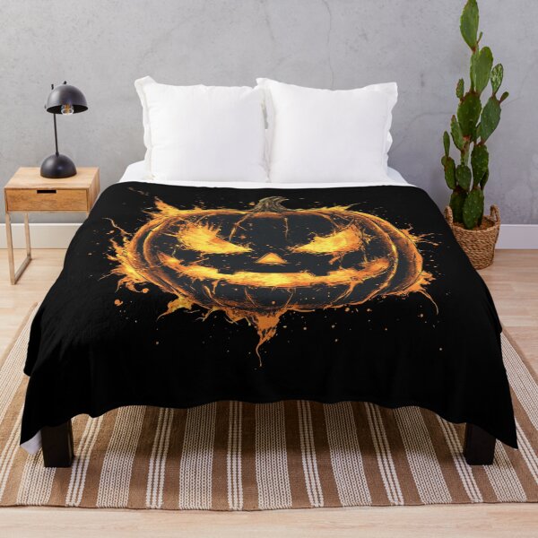 Item preview, Flaming Pumpkin Halloween Art designed and sold by ShmoneyFace.