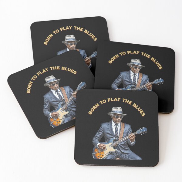 Item preview, Born to Play the Blues - Vintage Blues Guitarist Art designed and sold by UrbanPopDesigns.