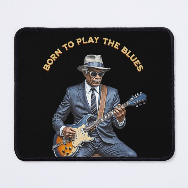 Item preview, Born to Play the Blues - Vintage Blues Guitarist Art designed and sold by UrbanPopDesigns.