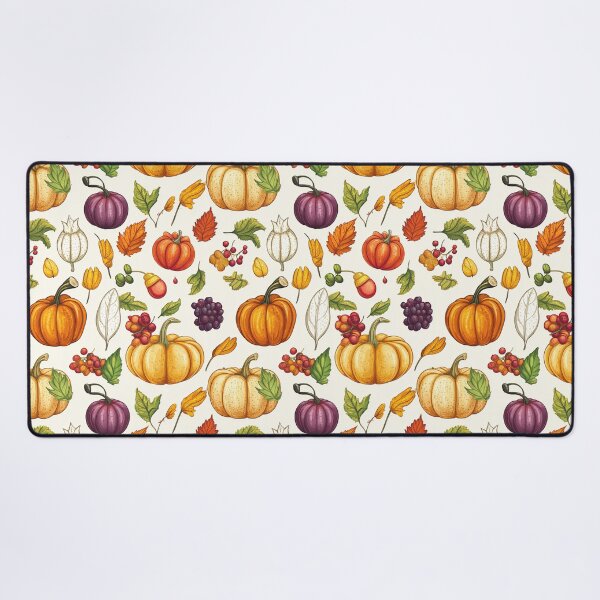 Item preview, Fall Harvest Pattern with Pumpkins and Autumn Leaves designed and sold by SimoneBalman.
