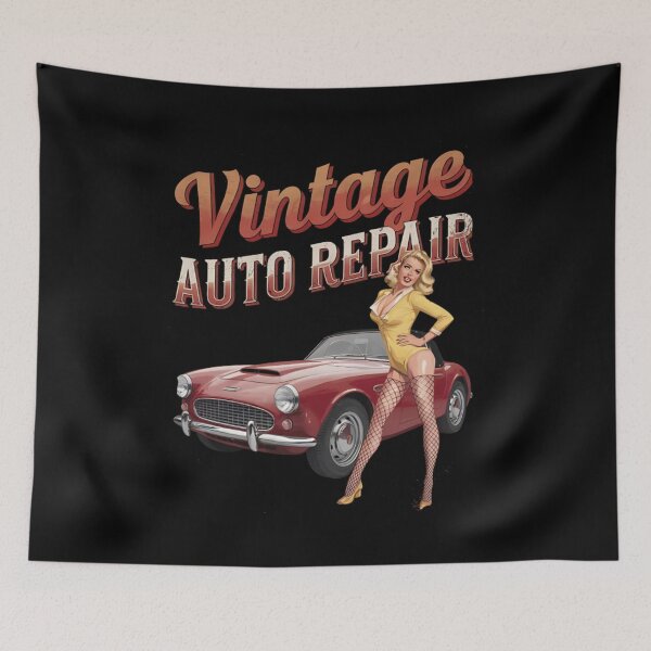 Item preview, Repair shop - Mechanic pinup - American pin-up designed and sold by JansenGS.