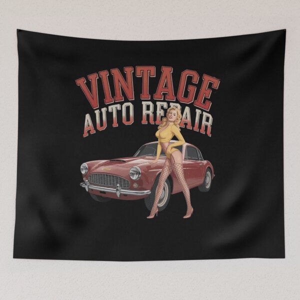 Item preview, Repair shop - Mechanic pinup - American pin-up designed and sold by JansenGS.