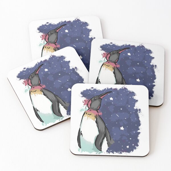 Item preview, Penguin and starry night sky designed and sold by Antiope33.