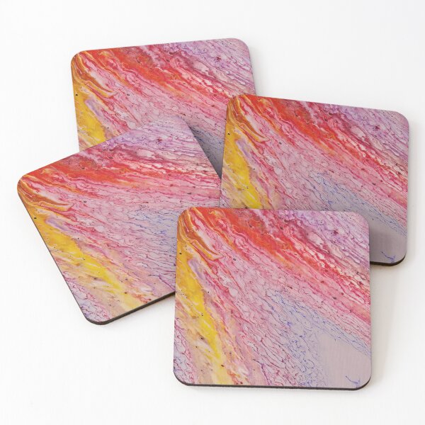 Item preview, Abstract Primary Colours Acrylic Pours designed and sold by Giftables.