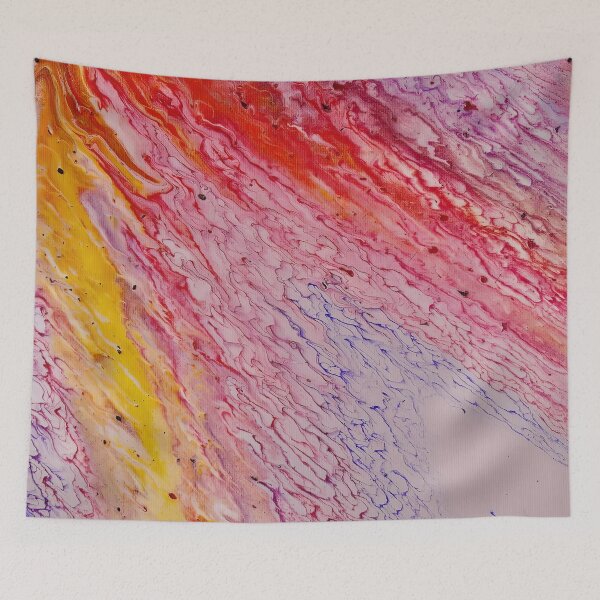 Item preview, Abstract Primary Colours Acrylic Pours designed and sold by Giftables.