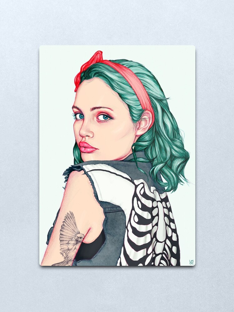Alternate view of Emerald Metal Print