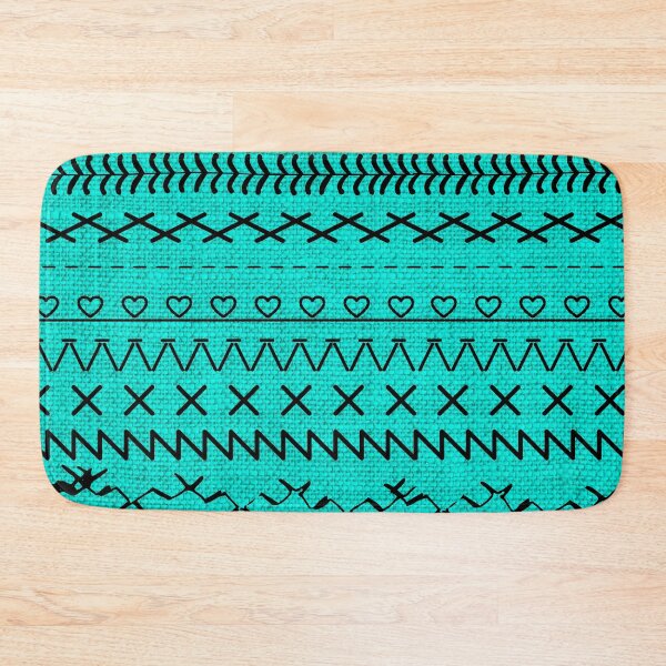 Item preview, Sewing Stitch Patterns on Textured Fabric Effect Background  designed and sold by Nancyanna.